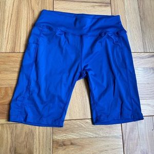 Royal Blue exercise shorts